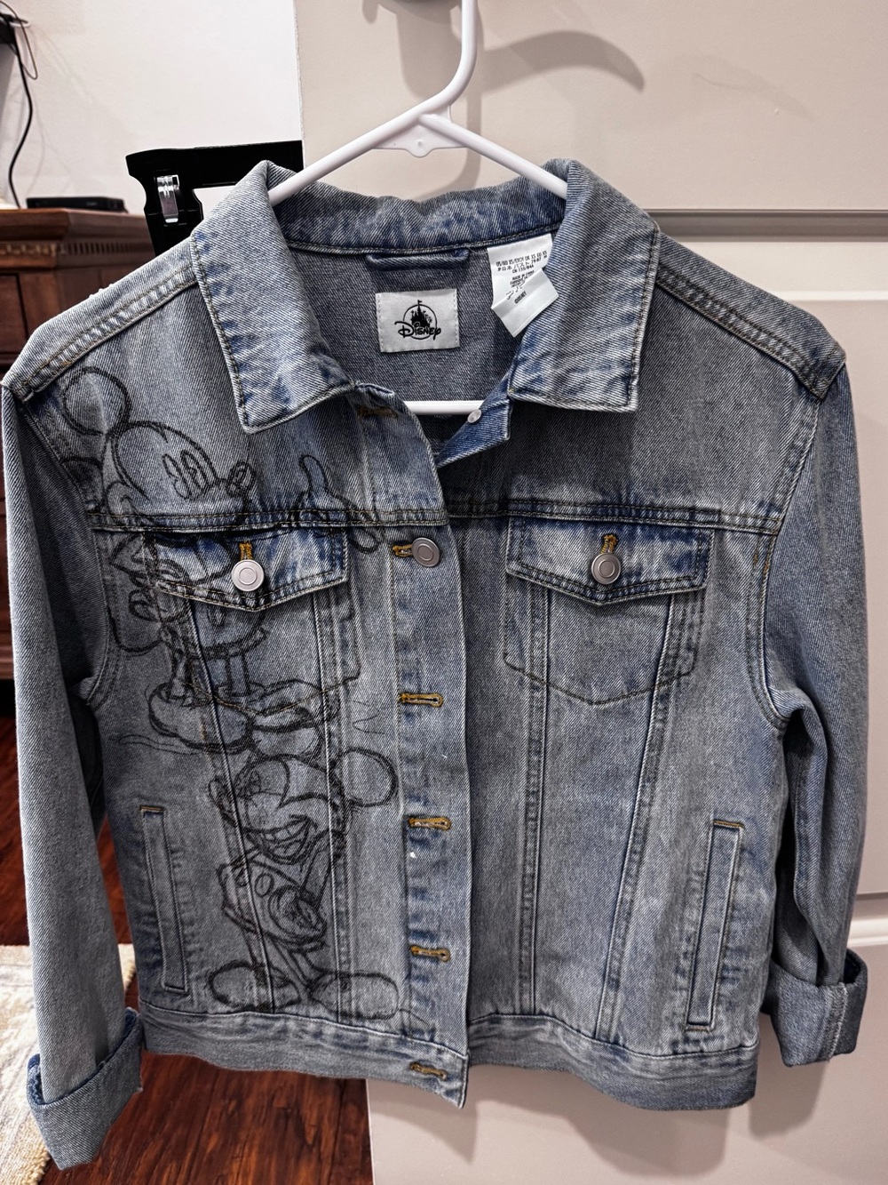 Disney Parks Light Wash Denim Jacket